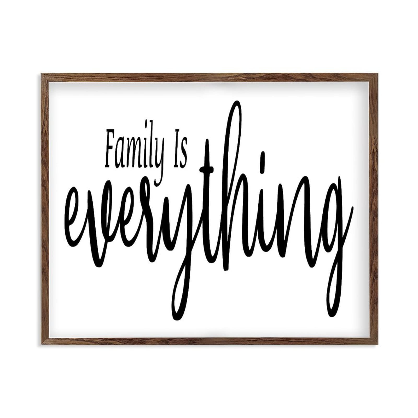 Décoration murale Family Is Everything grand format plaque bois suspendre
