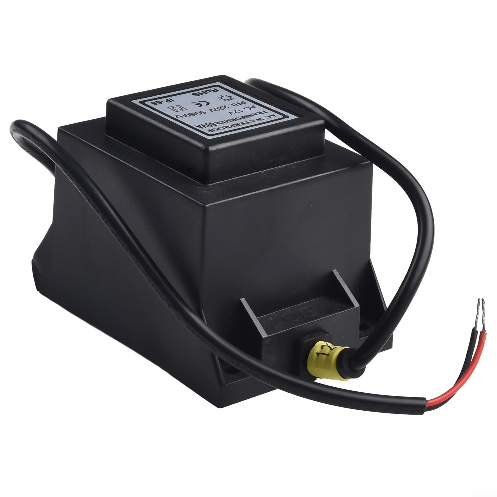 Wasserdichter IP67 12 V AC/AC LED-Transformator Netzteil 5 W-80 W für Sicherheitsbeleuchtung im Freien (80 W)