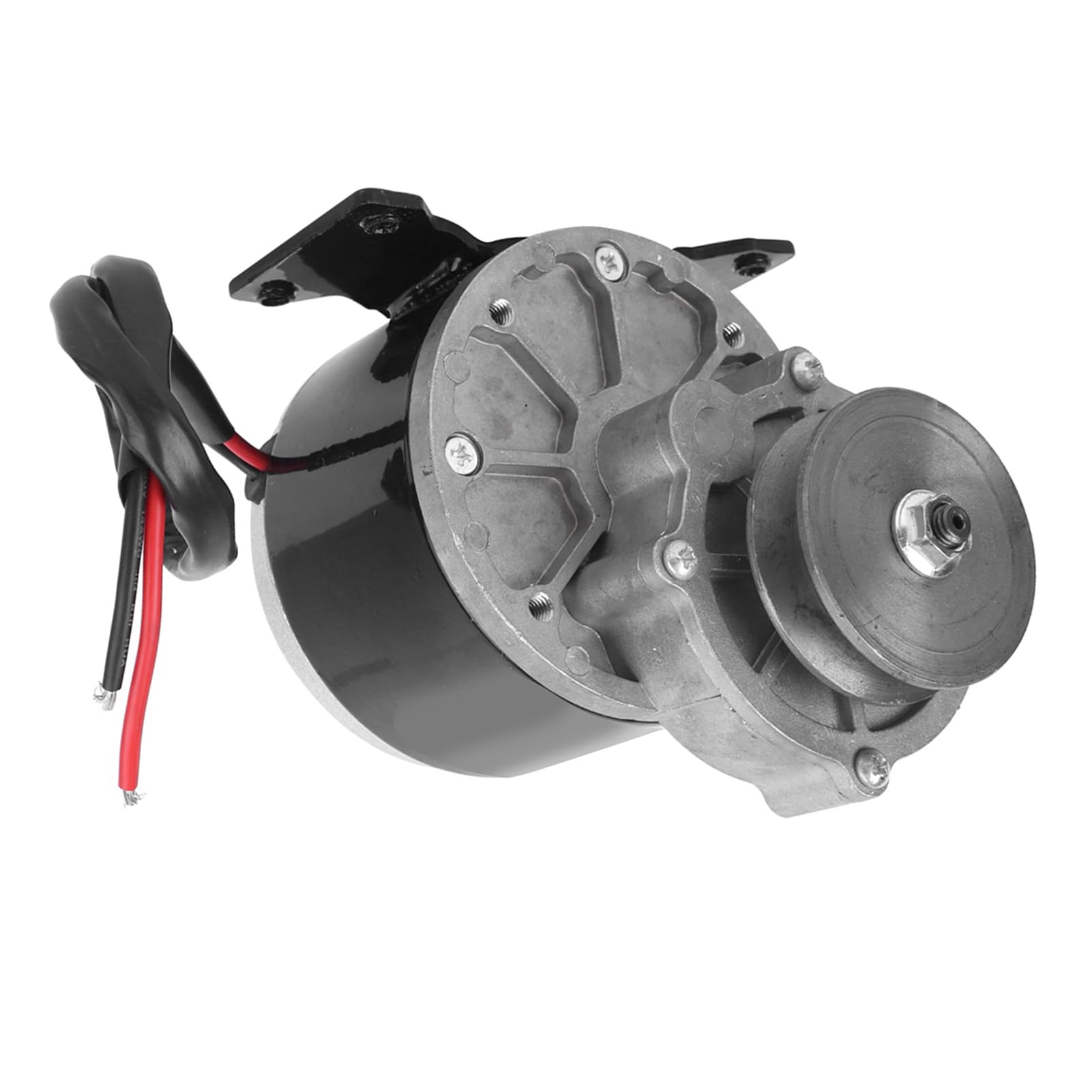 Wytrzymałe Koło Pasowe z Czystej Miedzi 12 V 250 W Motoreduktor z przekładnią pasową o Wysokiej Wydajności Silnik o Niskim Poziomie Hałasu i Niskim Napędzie Motoreduktor z Kołem Pasowym
