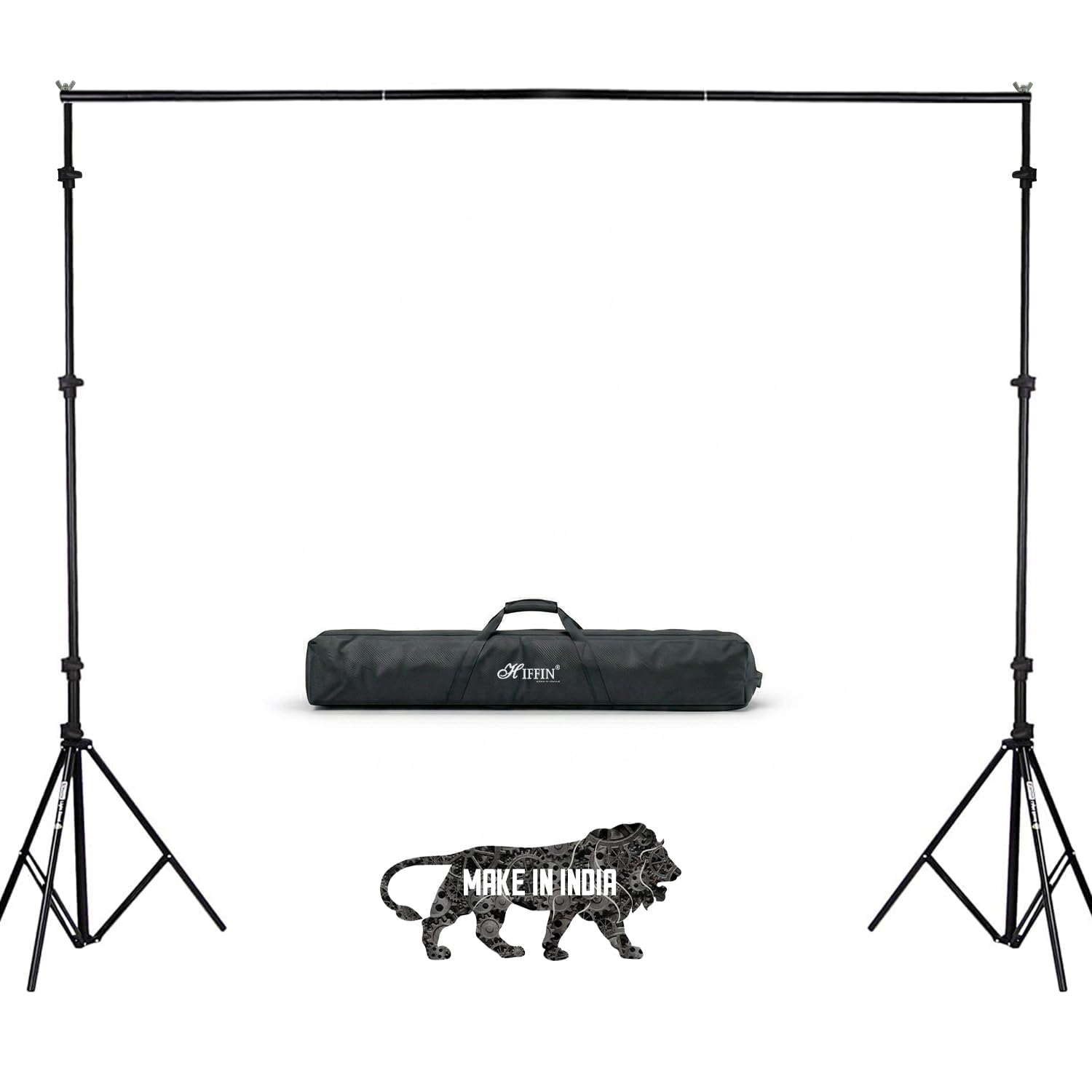 HIFFIN Heavy Duty 10ft x 14ft Studio Background Stand Kit for Backdrop Photography & Videography, Adjustable Background Support System, Compatible with Paper Backdrop & Chain Pulley System, Carry Bag-image-35