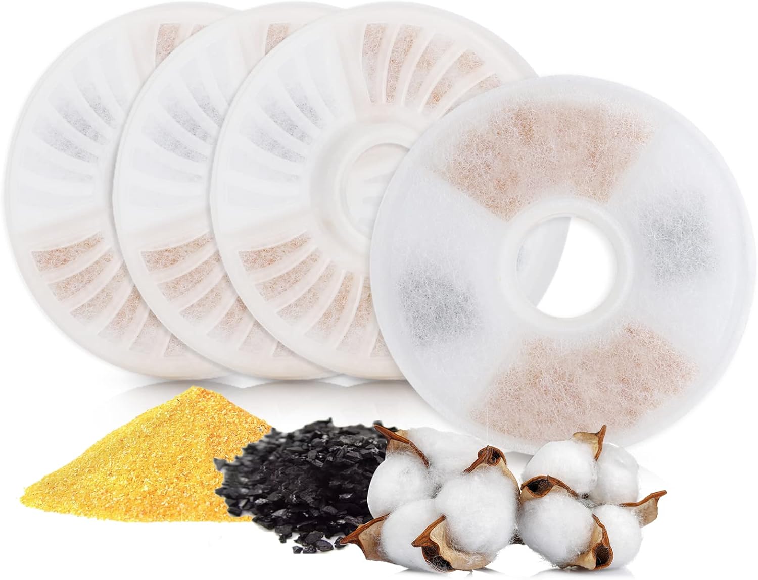 Torlam Cat Water Fountain Filters for 67oz/2L Pet Water Fountain