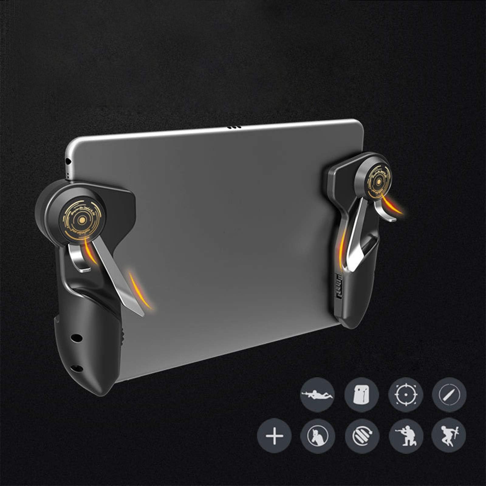 PUBG Mobile Game Controller Joystick Trigger Handle Gamepad für iPad Tablet Android iOS Smartphone L1R1 Shooter Fire Aim Button PUBG Game Gamepads (1 Paar)