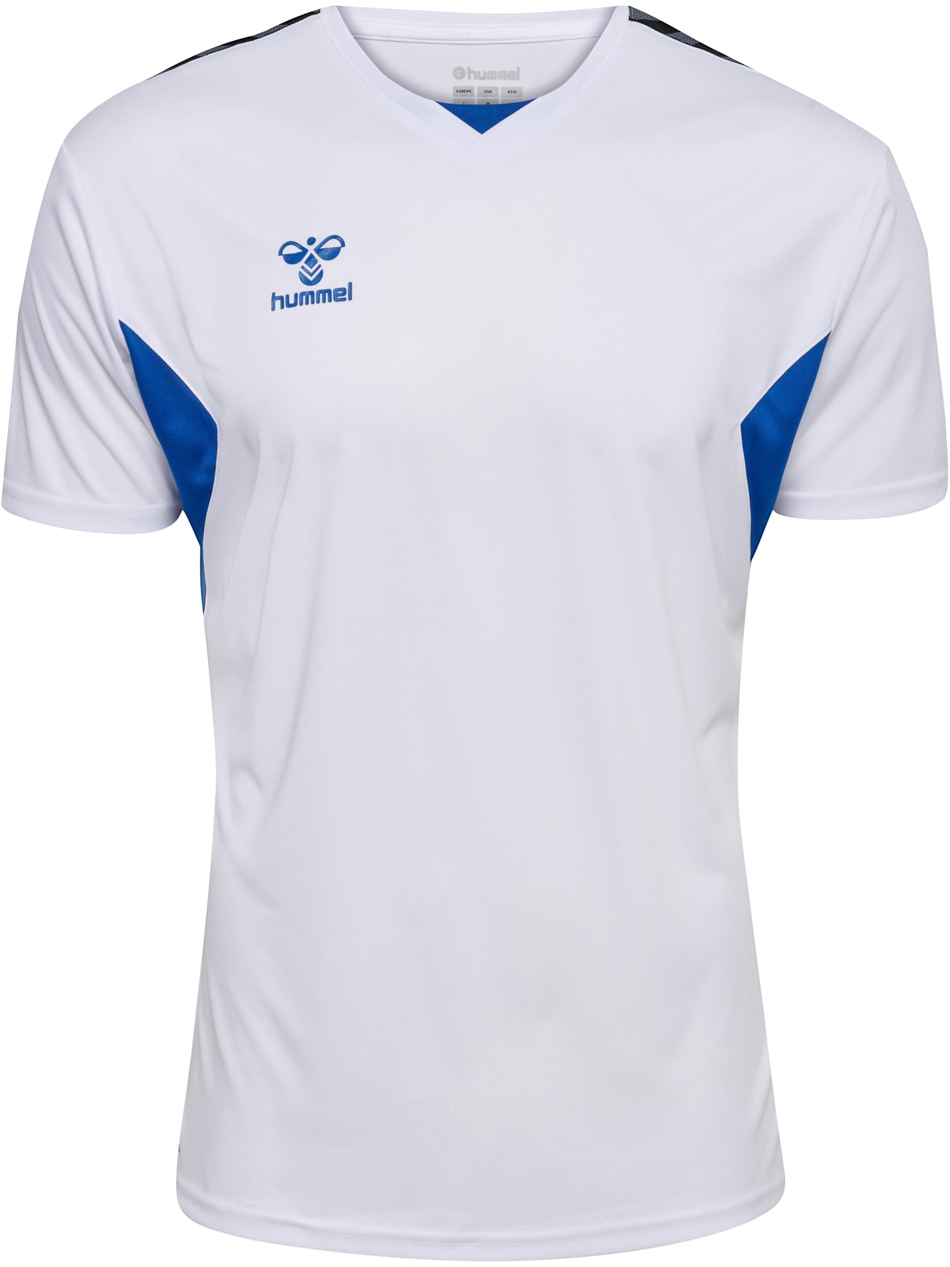 hummel Authentic PL Jersey S/S Sports T-Shirt Men's Short Sleeve - Sports Shirt Men - Jersey - Regular Fit - Made of 100% Recycled Polyester - Breathable and Quick-Drying