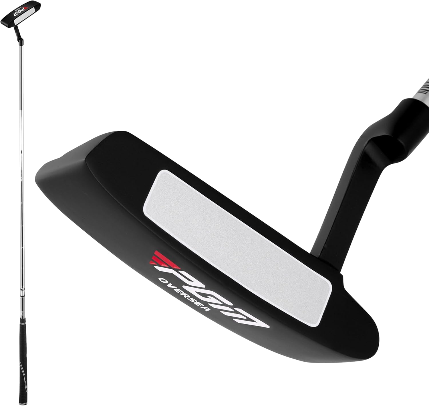 PGM Oversea Golf Putter - Putters for Men Right Handed & Left Handed - Blade Putter for Straighter Putts - [Length:33"-34"-35"] 35" Steel Shaft Right Handed