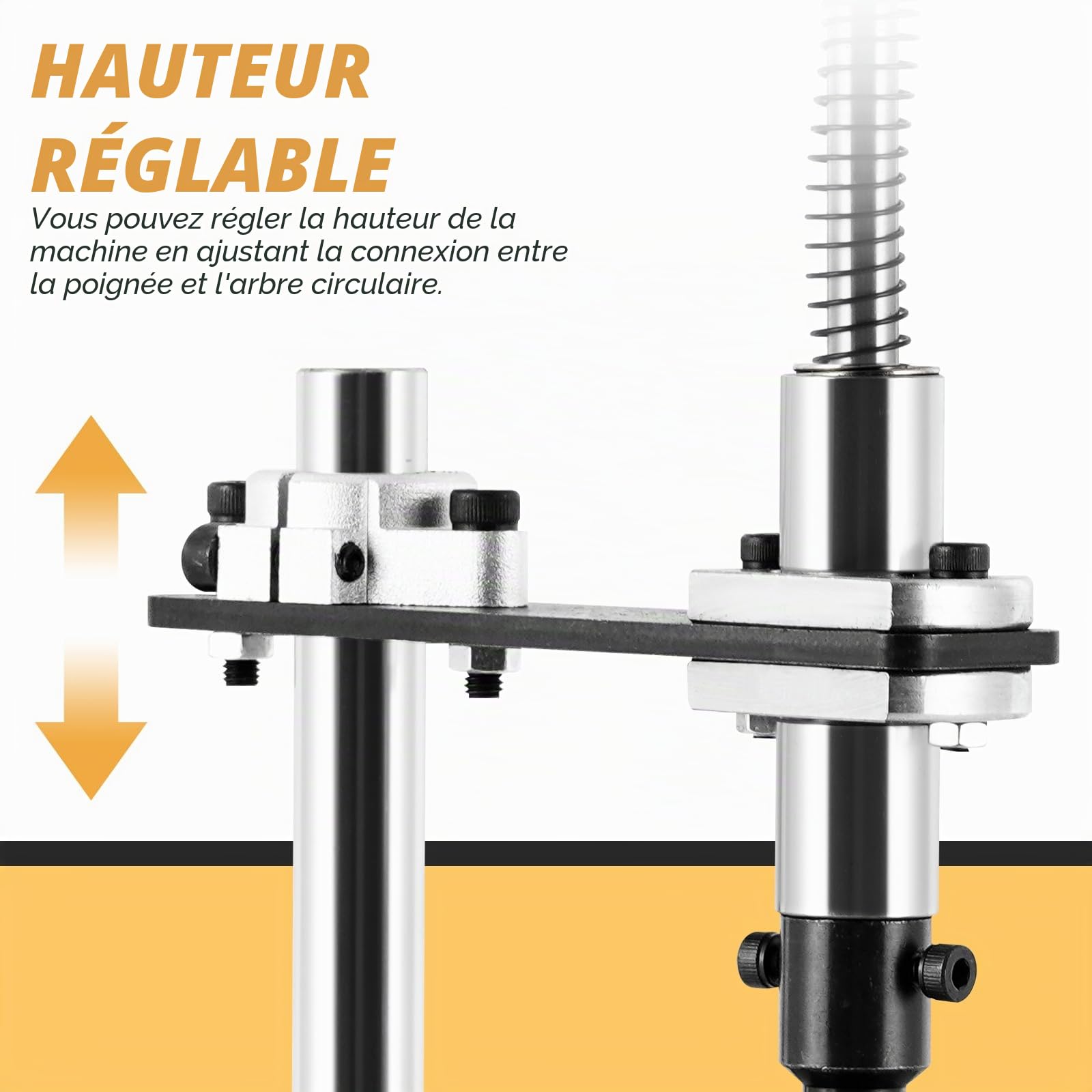 MXBAOHENG M3-M10 Taraudeuse Verticale Manuelle de Précision avec étau et 6 tarauds Machine à Tarauder Verticale Taraudeuse sur table manuelle pour taraudage dans le métal, le bois et le plastique