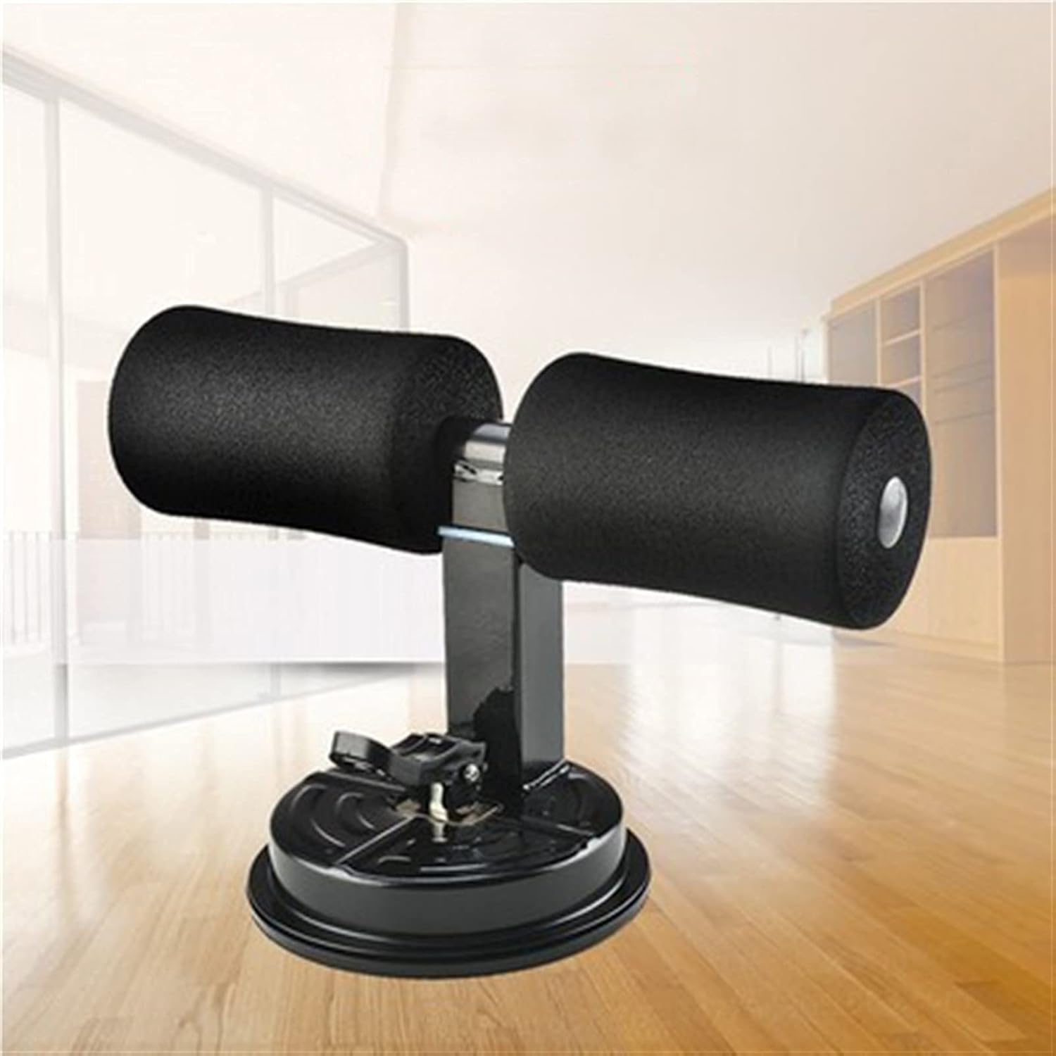 Sit-up Muscle Exerciser, Multifunctional Home Fitness Machine, Abdominal Muscle Stretching Equipment Portable Exercise Assisting Device (Color : Black)