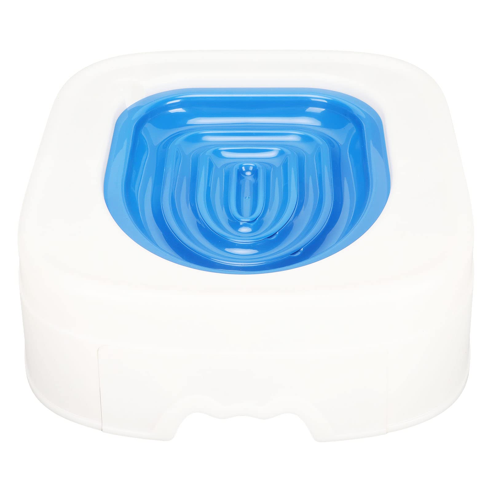 Cat Toilet Training System Kit Step by Step Toilet Trainer for Cats with Non Slip Base Odor Control Vent Fits Most Round Elongated Toilets
