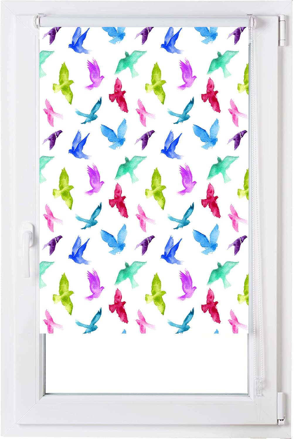 Estoralis | Animaux | Store Enrouleur | sans Outil Tissu translucide imprimé | A-3149 | 75 x 150 cm. (Largeur/Hauteur) Taille du Tissu 72 x 150 cm. | Stores pour fenêtres et Portes