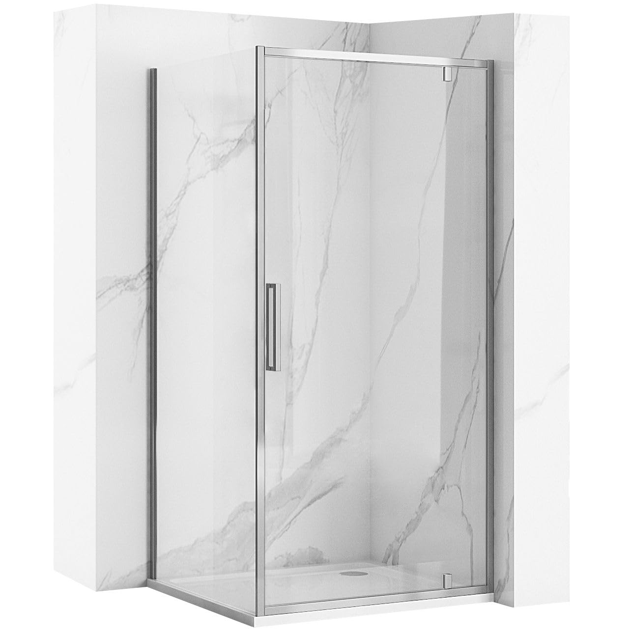 Rea Kabina Prysznicowa Narożna, Rapid Swing 90X100, Chrom