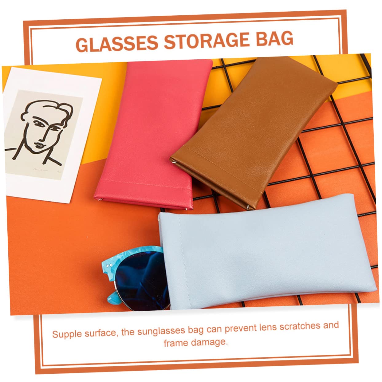 Holibanna 3 Set Di Porta Occhiali in Acetato Elegante Elegante Borsa Per Occhiali E Custodia Per Occhiali Da Sole Robusta E Facile Da Pulire Per I Viaggi 3 Pezzi*3