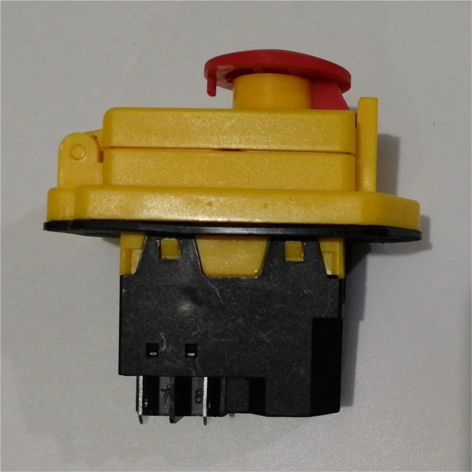 Interruptor pulsador DZ-6 de 5 pines con tapa de parada de emergencia, interruptores electromagnéticos de encendido y apagado for máquinas herramienta, CA 250 V, 15 A.