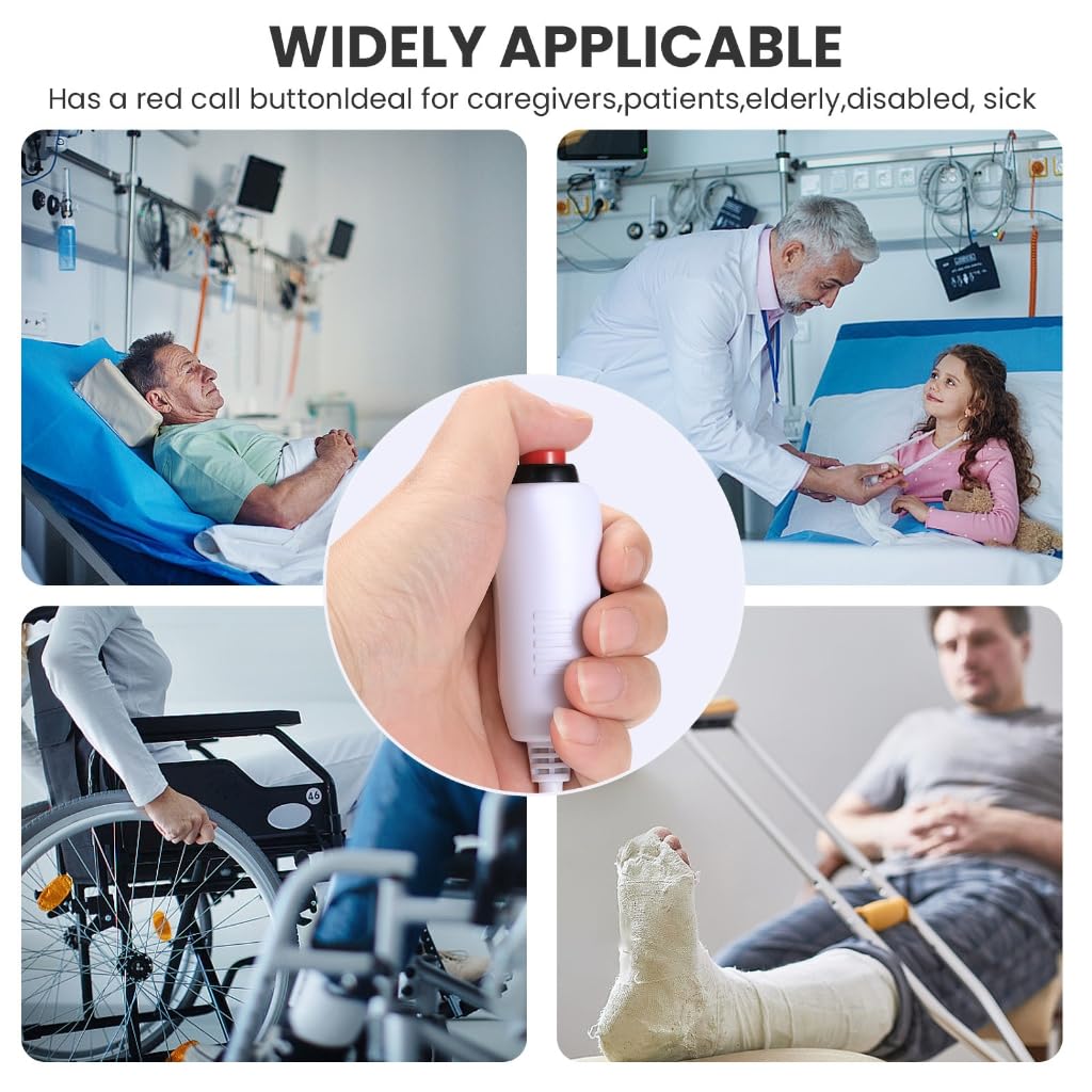 Uitndvyte Nurse Station Universal Replacement Call Cord with Bed Sheet Clip for Patients