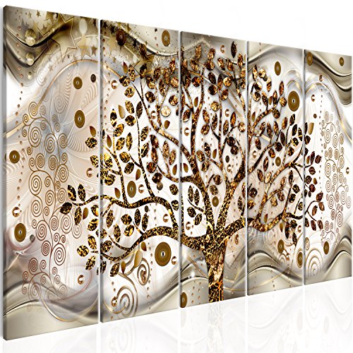 Murando Cuadro Acústico Arbol Klimt 225x90 Cm Espuma Acústica Absorbe El Sonido Aislamiento Lienzo De 5 Piezas Impresión Artística Decoració Murando Cuadro Acústico Arbol Klimt 225x90 Cm Espuma Acústica Absorbe El Sonido Aislamiento Lienzo De 5 Piezas Impresión Artística Decoració