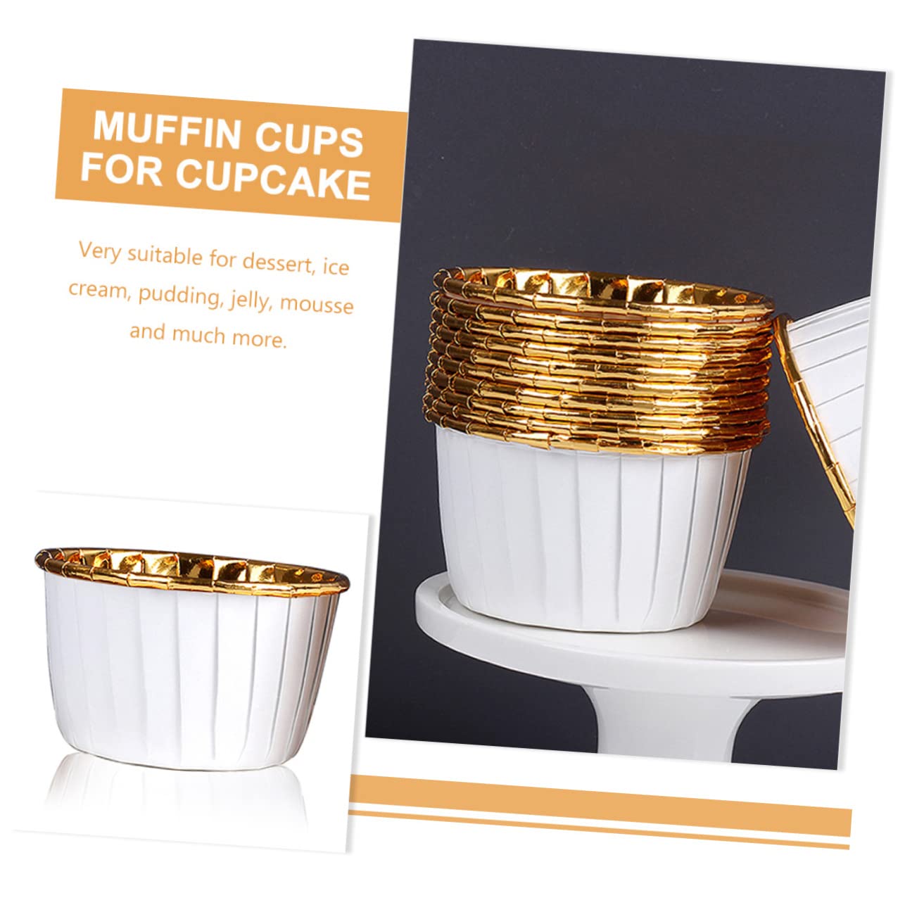 BESTonZON 250 Piezas Tazas Decorativas Para Muffins Molde Para Mini Cupcakes Envoltorio De Papel Para Cupcakes Tazas De Papel Para Hornear Mini Pastel Prensado Taza De Muffins Papel Encerado