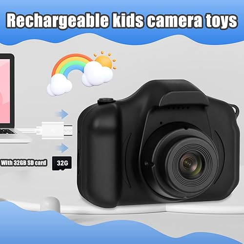 Miniatura 4 de Cámara para niños, cámara portátil para selfie, juguetes para niñas y niños, regalos para niños de 3 a 12 años, cámaras de video digital HD con