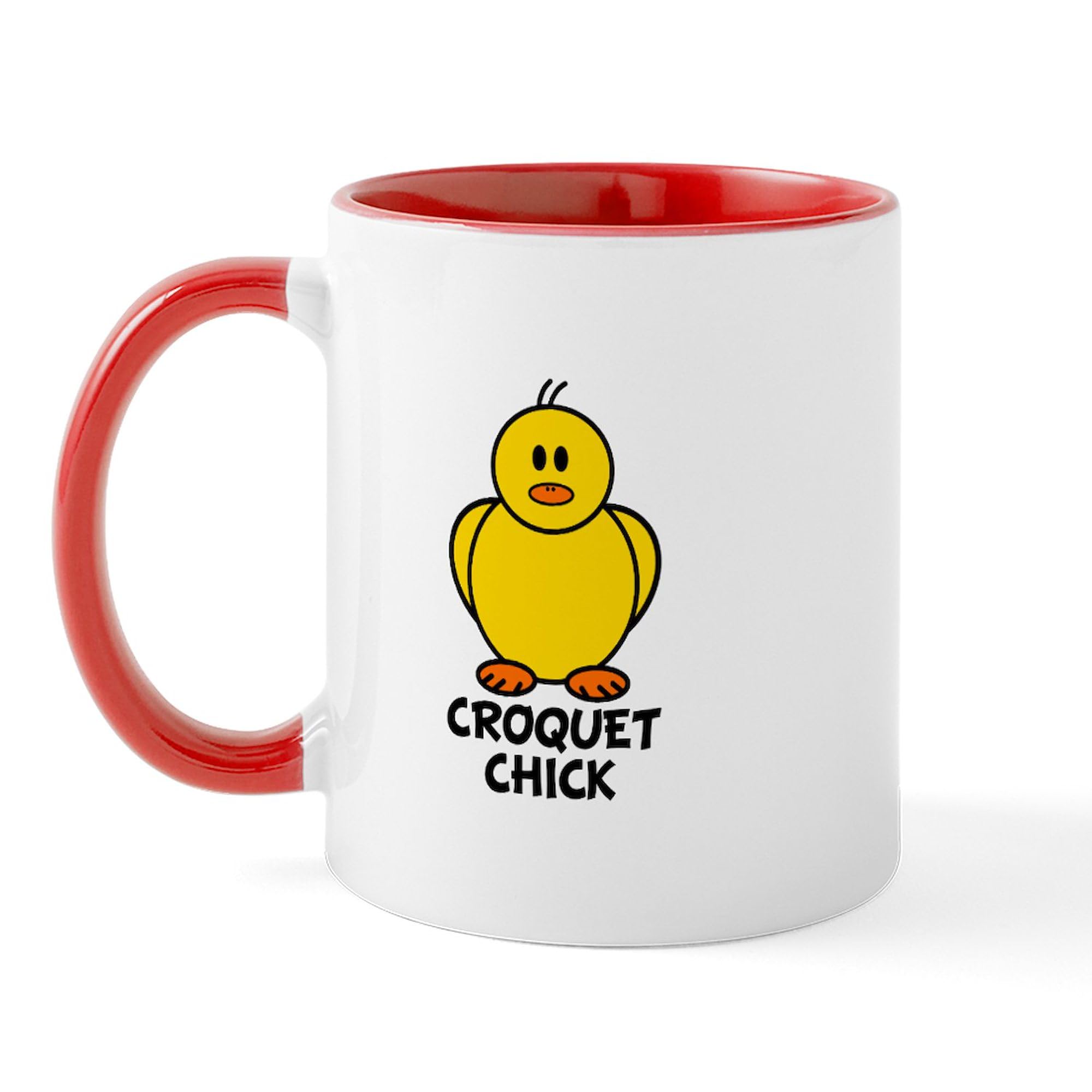 CafePress Croquet Chick Mug 11 oz (325 ml) Ceramic Coffee Mug