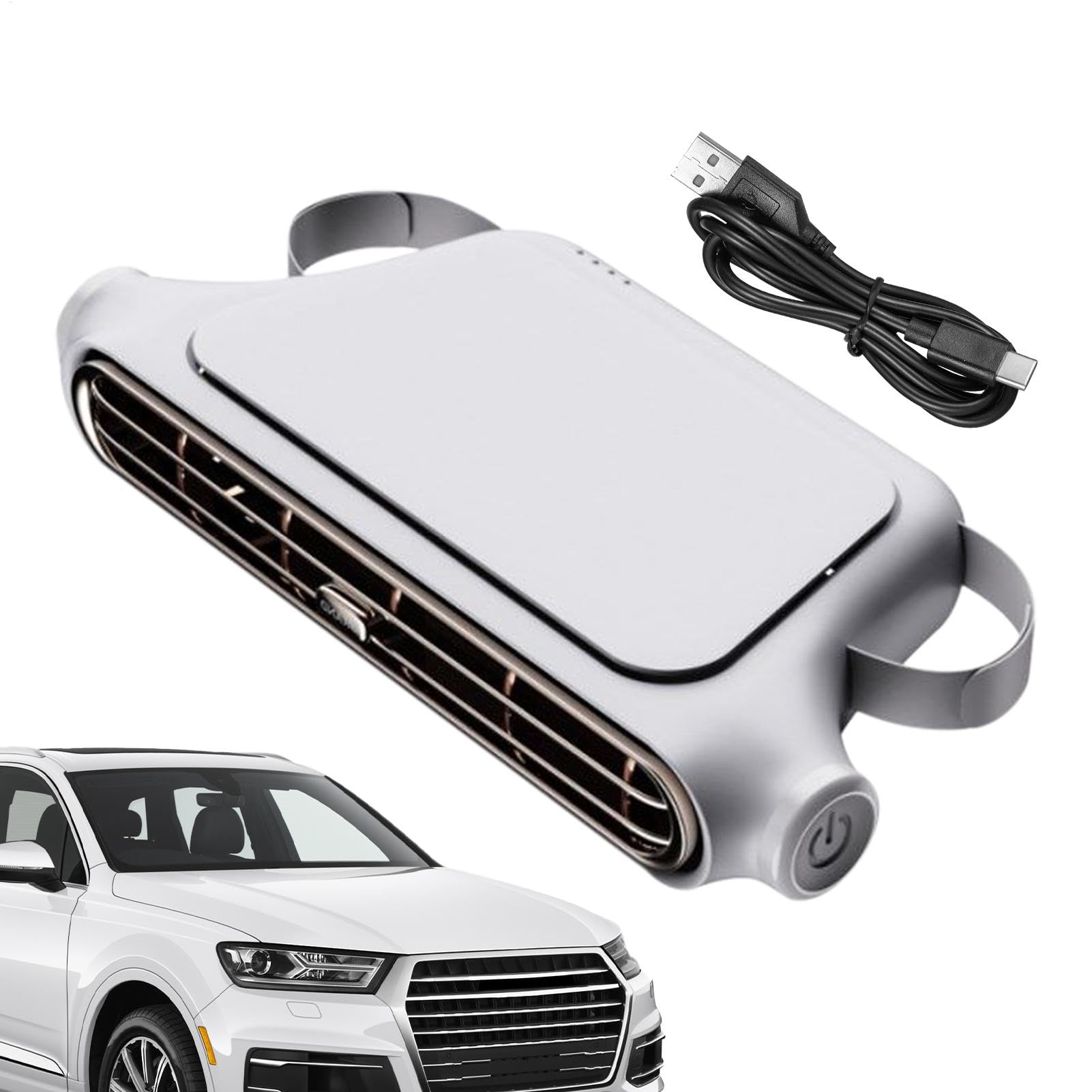 Ventilador eléctrico de automóvil para refrescar el asiento con batería recargable USB