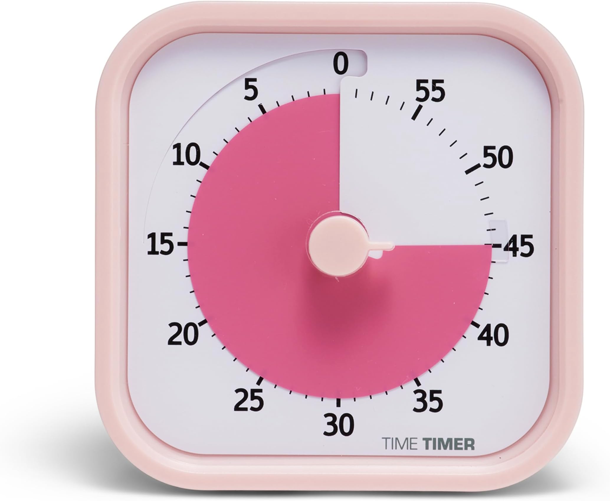 TIME TIMER Home MOD - 60 Minute Kids Visual Timer Home Edition - for Homeschool Supplies Study Tool, Timer for Kids Desk, Office Desk and Meetings with Silent Operation (Peony Pink)