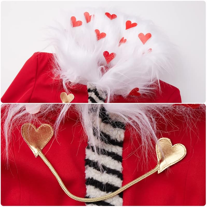 Miniatura 5 de Weixu Disfraz de anime de San Valentín para cosplay, vestido rojo para Halloween, carnaval, fiesta para mujeres y hombres