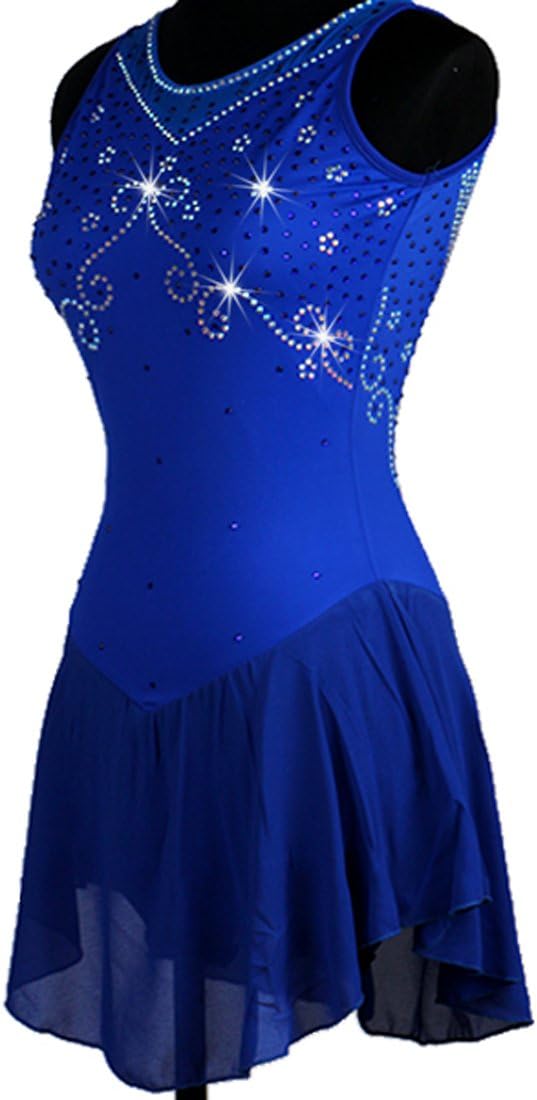 Women ice Skating Dress Blue