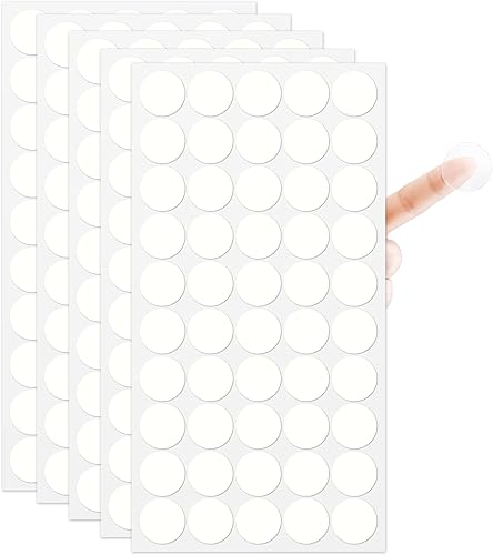 300 unidades de puntos adhesivos de doble cara, extraíble, impermeable, masilla adhesiva transparente, calcomanías pequeñas para decoración de