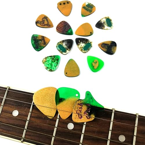 Miniatura 5 de SUPVOX Moldes de resina para púas de guitarra, molde de cristal de silicona, moldes de resina epoxi, molde para llavero, molde para hacer jabón,