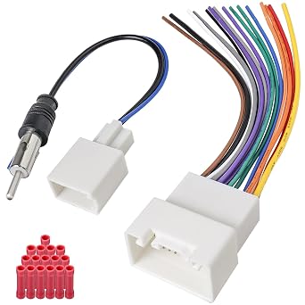 20Pin Radio Wiring Harness Kit Fit for 04-UP Toyota JBL | Aftermarket Stereo Wire Connector Antenna Adapter Compatible with Camry Corolla Highlander RAV4 Sienna Tundra Yaris Prado