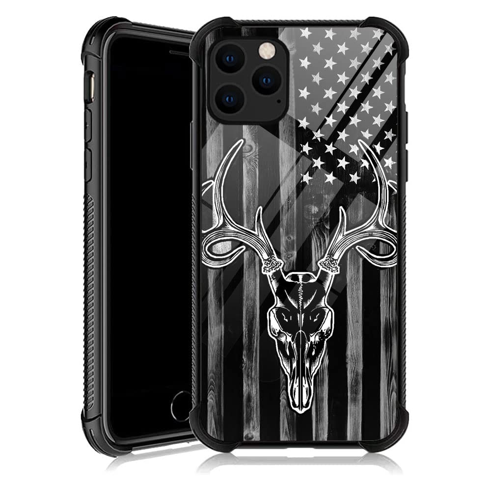 DJSOK Compatible with iPhone 13 Pro Case，Design Pattern Back Bumper Anti Scratch Reinforced Corners Soft TPU Caver,Cases for Men Women-Black Wood