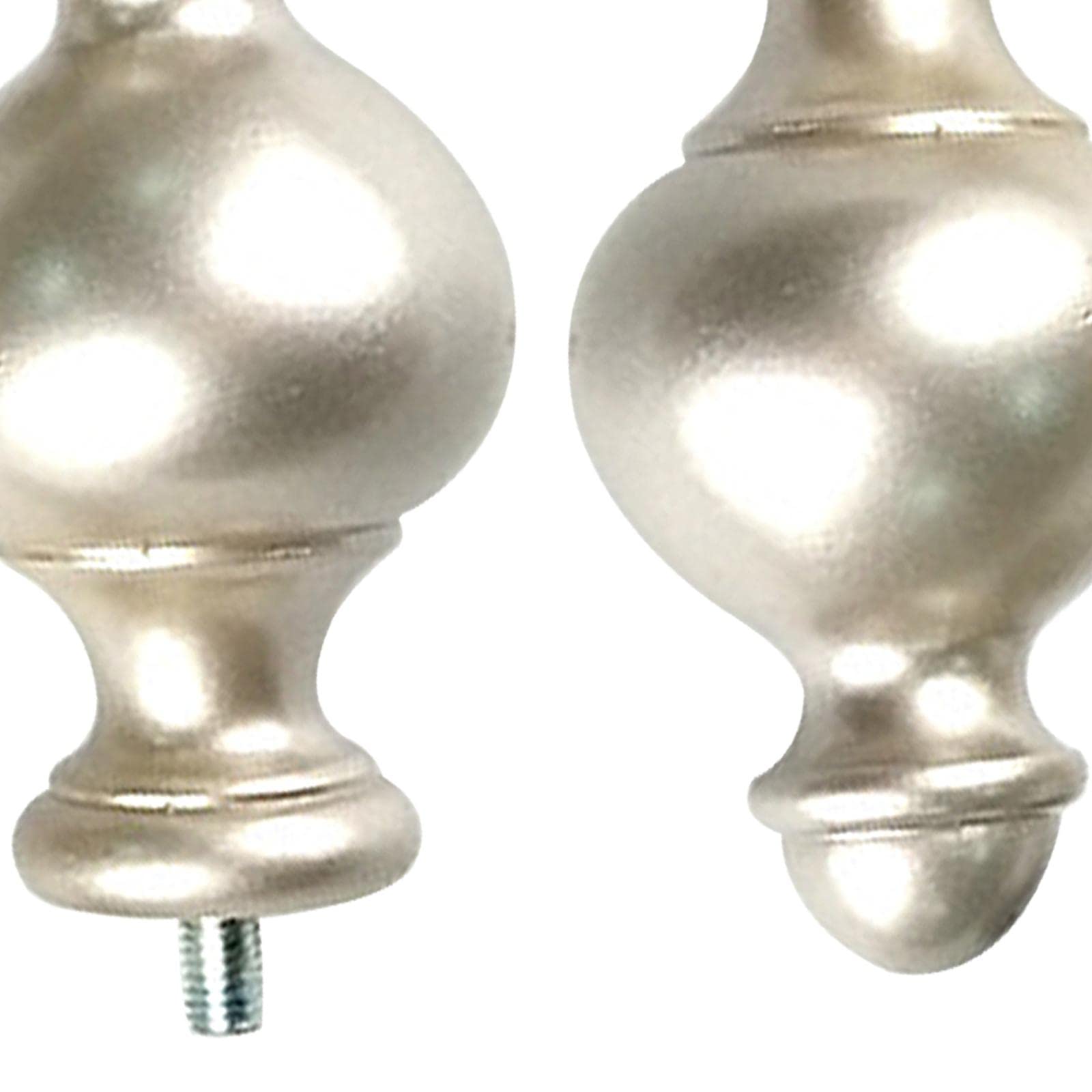 Qianly Window Curtain Rod End 2PCS Curtain Rod End Window