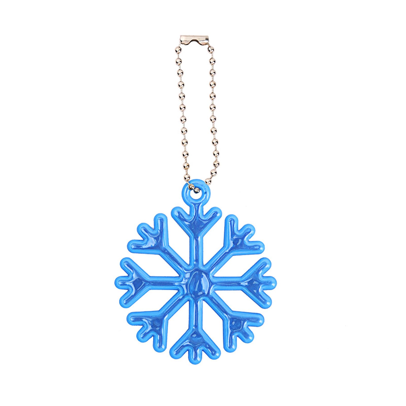 Limtula Light Blue Kids Reflector Pendants Snowflake Shape Bag Pendant Night Security Walking Cycling Reflector Enduring