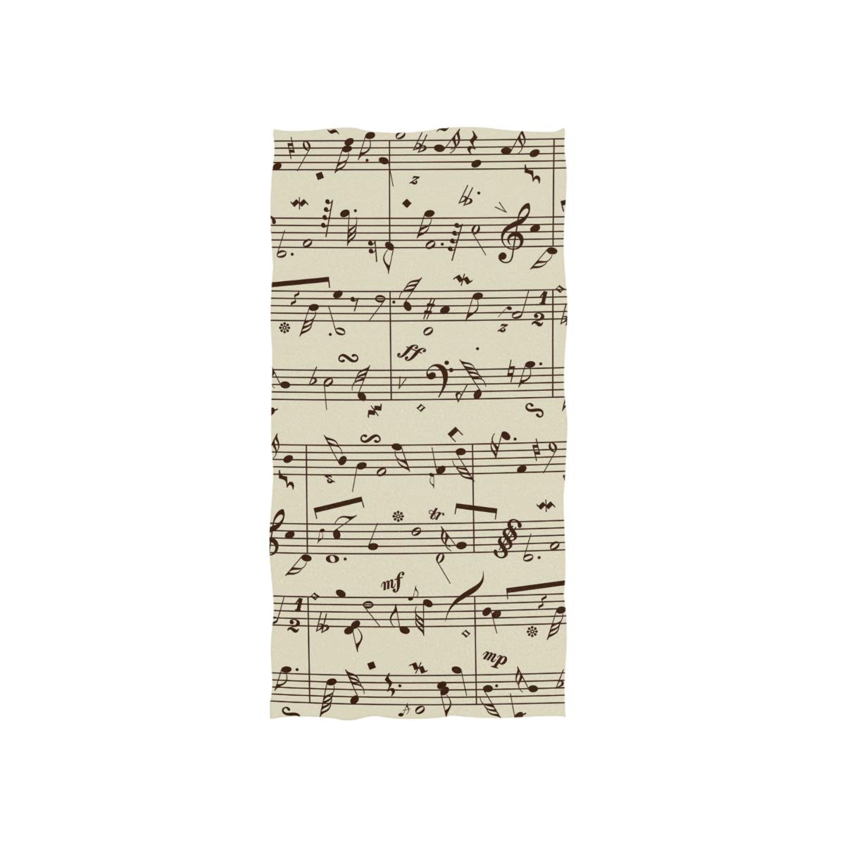Linomo Girls Hand Towel Music Note Towel Cotton Face Towel Dish Towel For Kids Boys Adult
