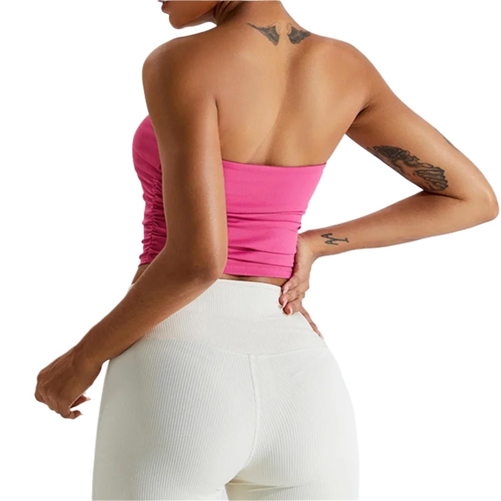 Reggiseno Sportivo Sexy Senza Spalline, Schienale, da Donna, ad Asciugatura Rapida, for Palestra per Fitness Ginnastica Yoga