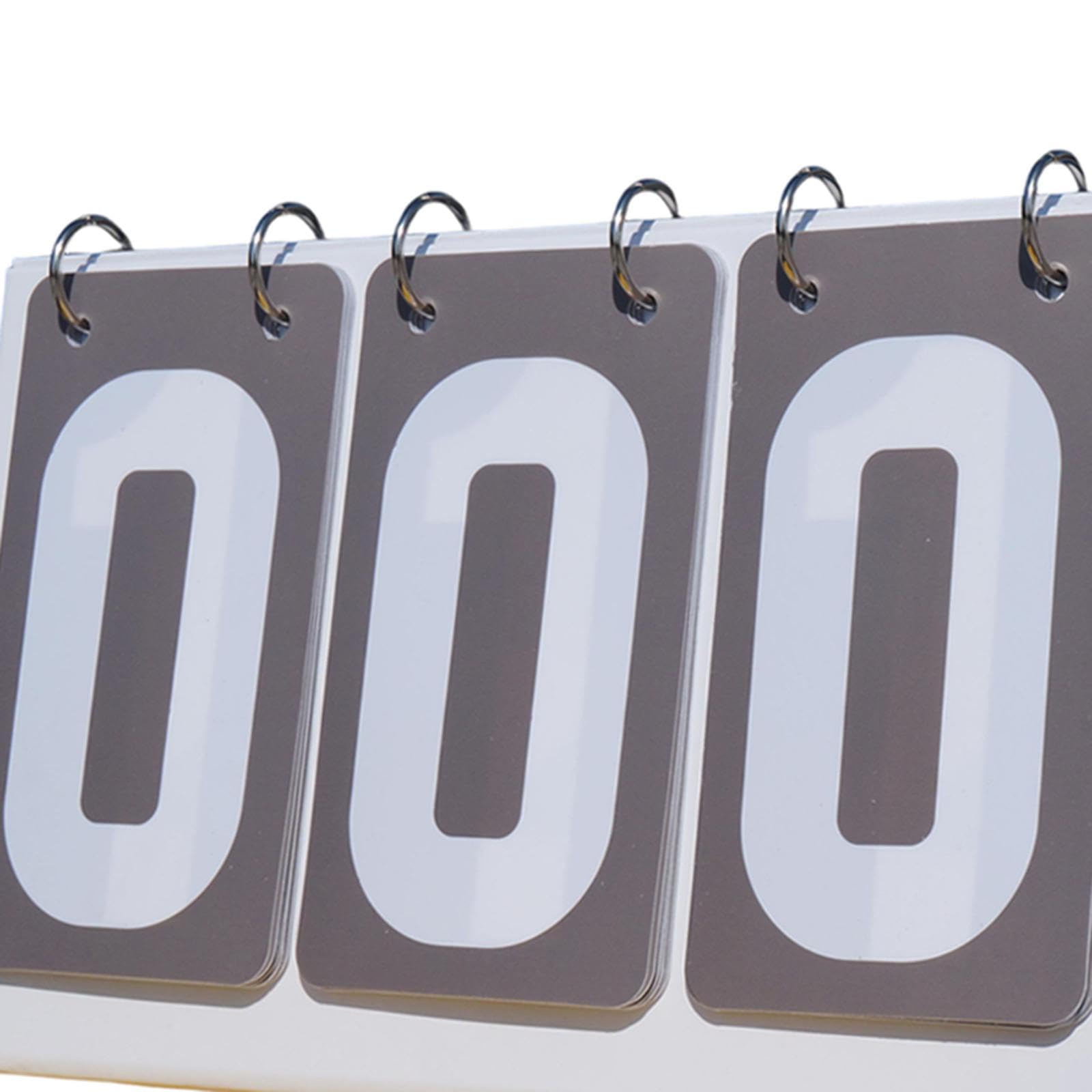 Menolana Score Counter for Sports Events, Compact Flip Score Board with 4 Digits for Outdoor Baseball, Gray
