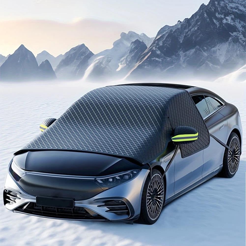 Générique Couverture Magnétique Pare-Brise Voiture Anti-Gel Et Neige, De Avant en Tissu Oxford, Pare-Soleil Automobile Anti Gel Pare Protection Voiture