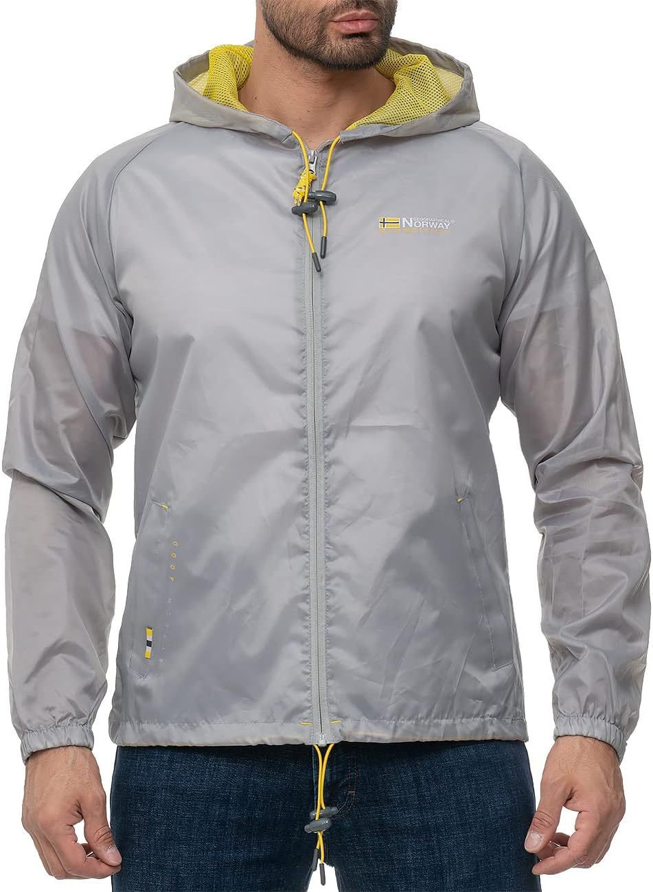 Geographical Norway Giacca Invernale Rainman Con Cappuccio Blu/Arancio