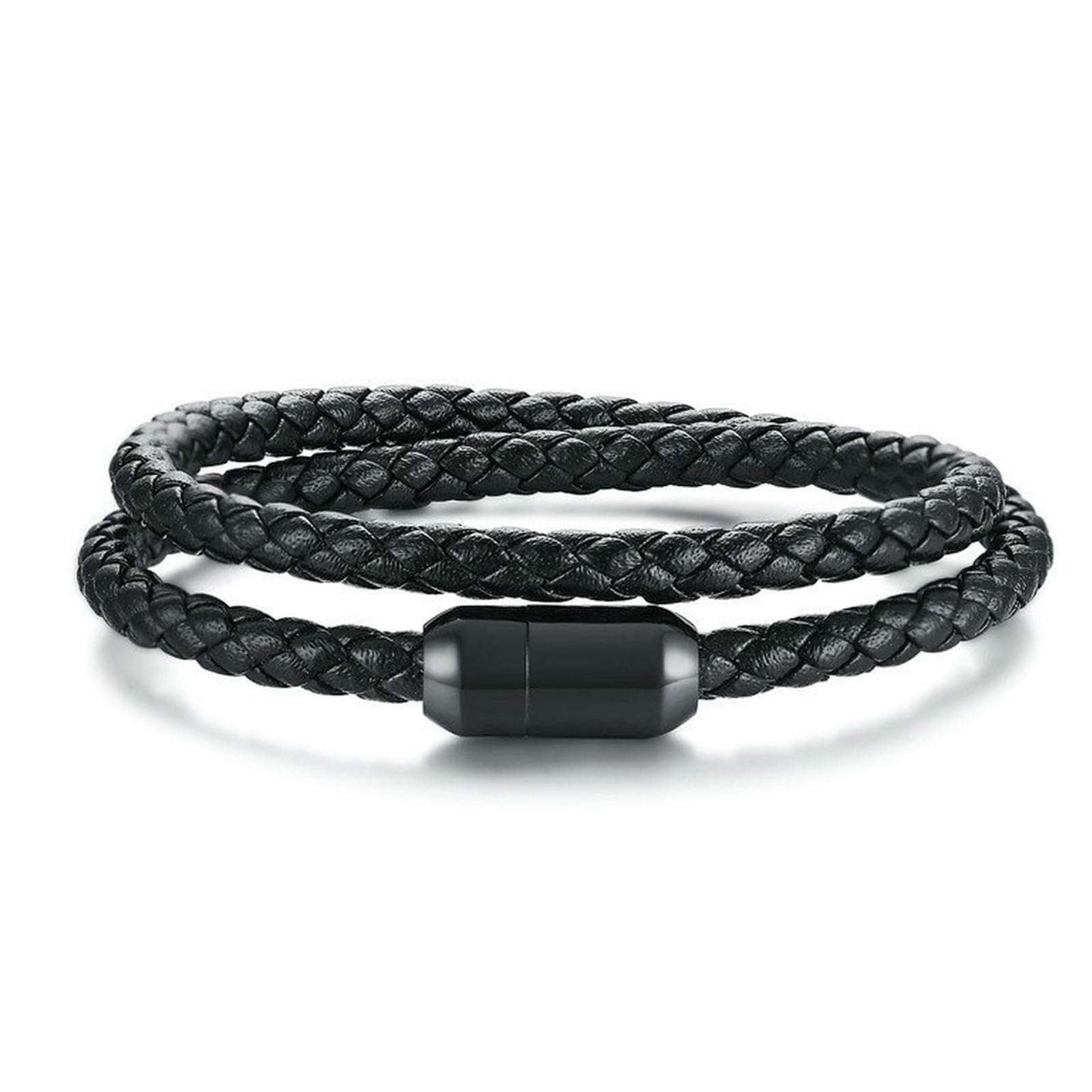 Wrist Band for Man, Leather Bracelet for Men with Magnetic Clasp, Mens Bracelet Hand Accessories for Gift Giving, Rope Bracelets for Men