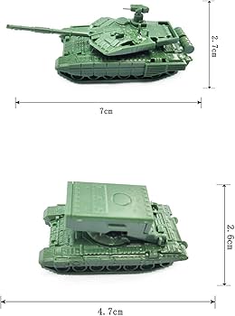 Amazon | EHJRE 4x 1:144 スケール戦車複数ロケットランチャーモデル
