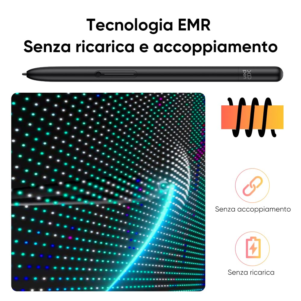 XPPen Magic Drawing Pad, Tavoletta grafica con schermo autonoma da 12,2 pollici, penna 16384 livelli di pressione, 256 GB ROM, 109% di sRGB, sistema operativo Android