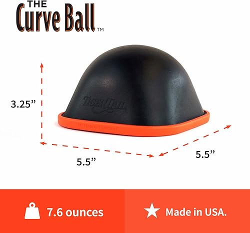 Miniatura 3 de Tiger Tail Bola curva liberación muscular estacionaria de alta densidad para espalda, piernas, glúteos, caderas, psoas, hombros, tejido profundo y