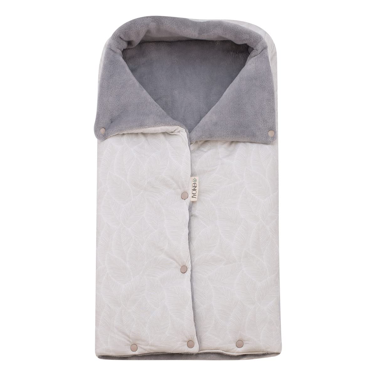 JYOKO KIDS Saco Capazo para Bebé de Polar Teddy Extra Suave – Antialérgico, Protección Óptima contra el Viento y Frío – Ideal para Piel Sensible, Recién Nacidos y Bebés (BLOOM, POLAR)