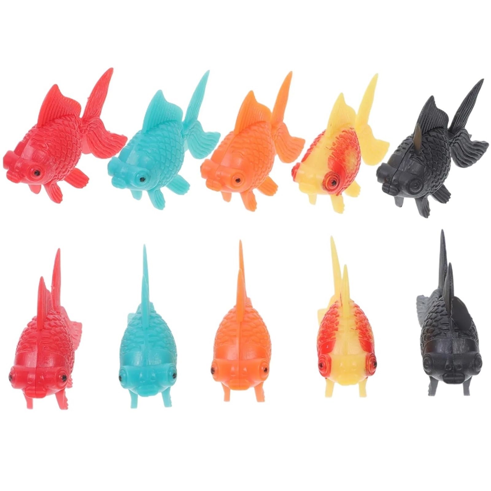 ZUXWUX Aquarium Ornament 10Pcs Simulated Goldfish Decorative Fish Artificial Ornament For Aquarium Tank Landscape Prop