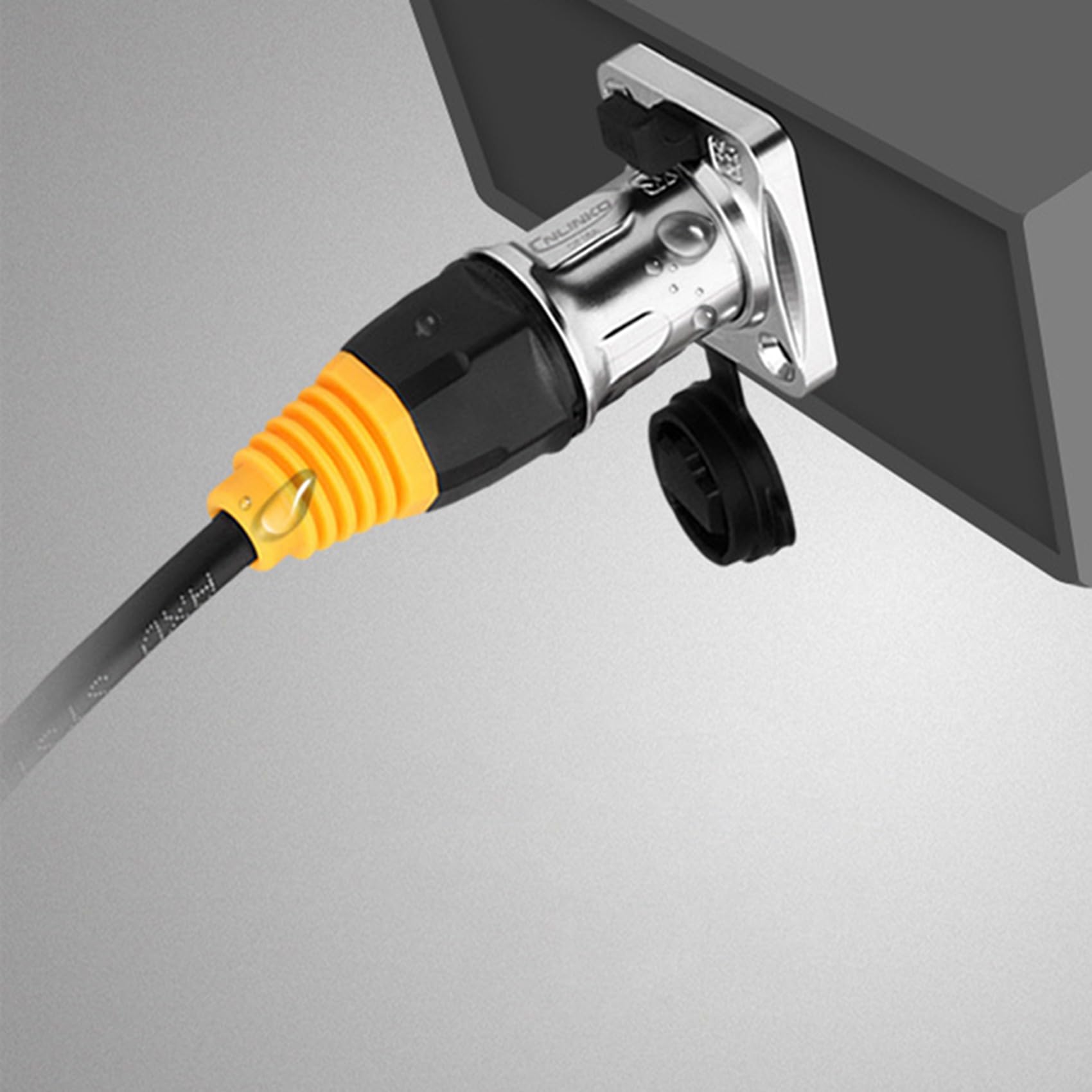 Lot de 5 connecteurs réseau RJ45 étanches IP67/Ethernet RJ45 étanches + prise étanche pour Ethernet extérieur