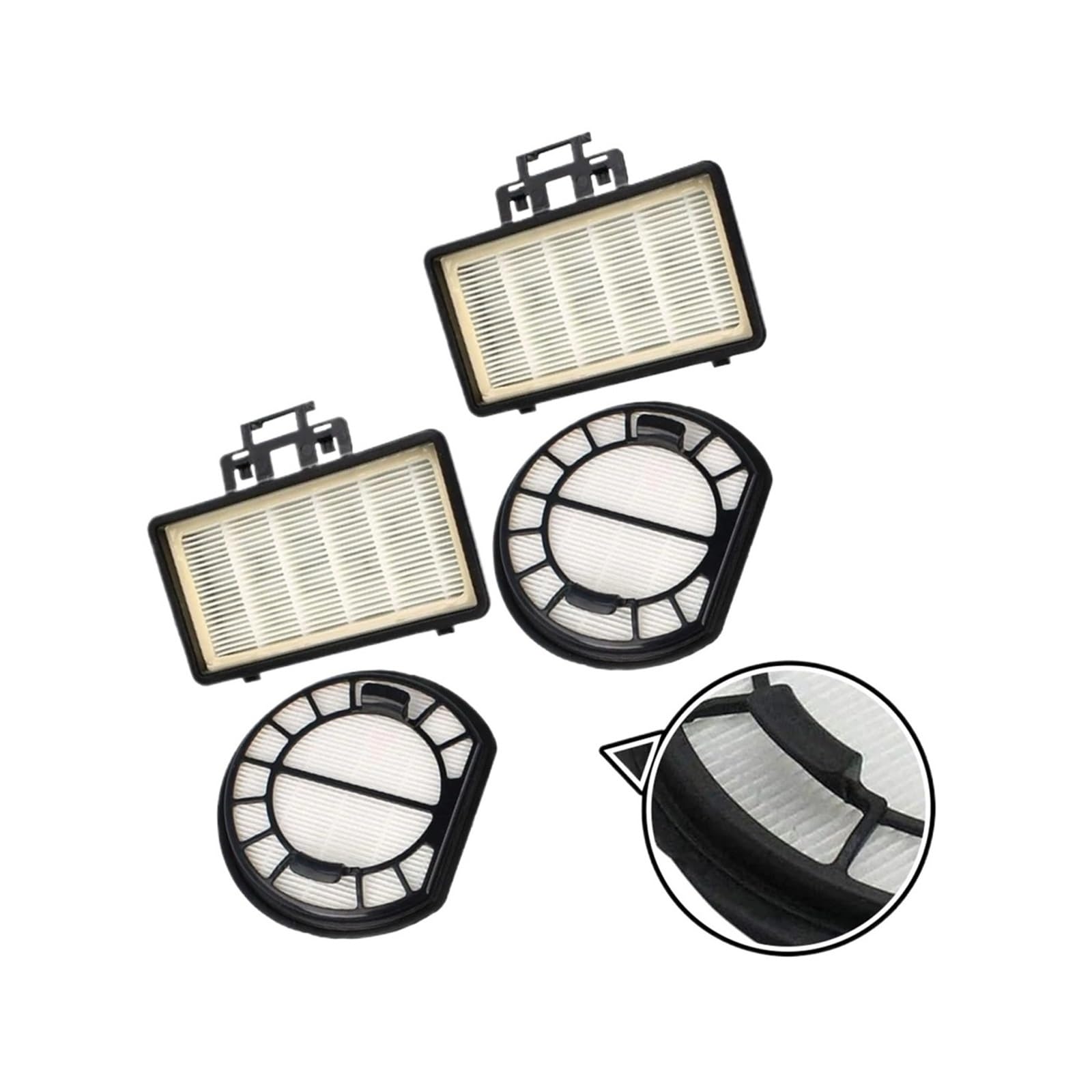 Kit De Filtro De Repuesto for Aspiradora, Compatible Con AEG, F156, for Aspiradoras Sin Bolsa, Accesorios De Repuesto De Filtro Lavable(2sets)