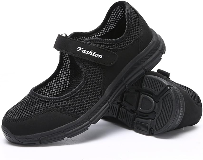 Women's Casual Walking Sneakers Lightweight Breathable Flat Mary Jane Shoes