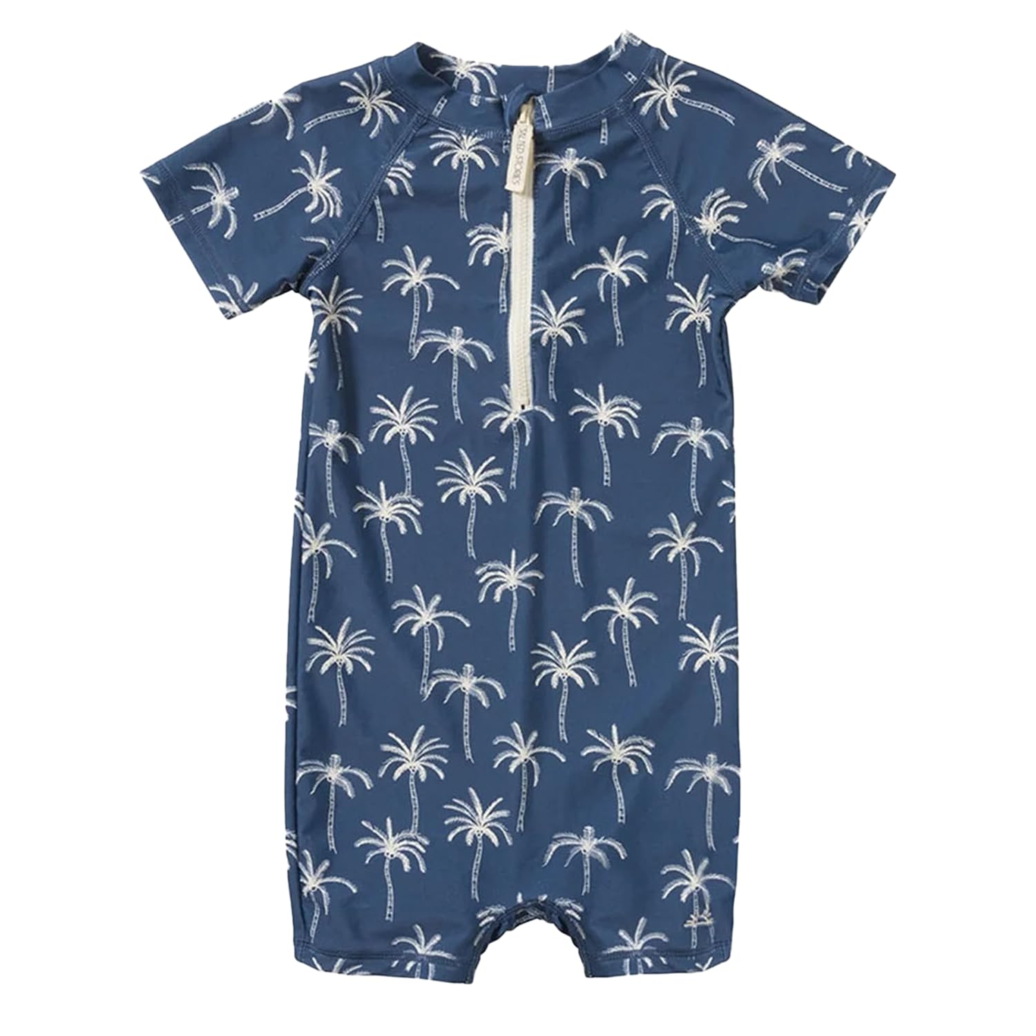 Schwimmanzug Badeanzug Kurzarm Baby dunkelblau (Gr. 62/68) - Tropic/Skip
