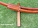 Deluxe Wood Arc Hammock Stand Including Two Person Blue and White Quilted Hammock
