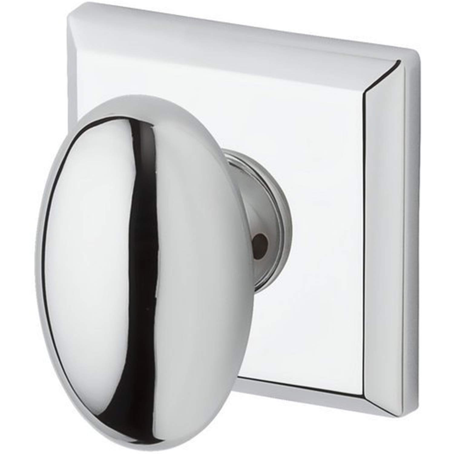 Poignée fixe Baldwin FDELLTSR260 chrome brillant bouton ellipse rosace