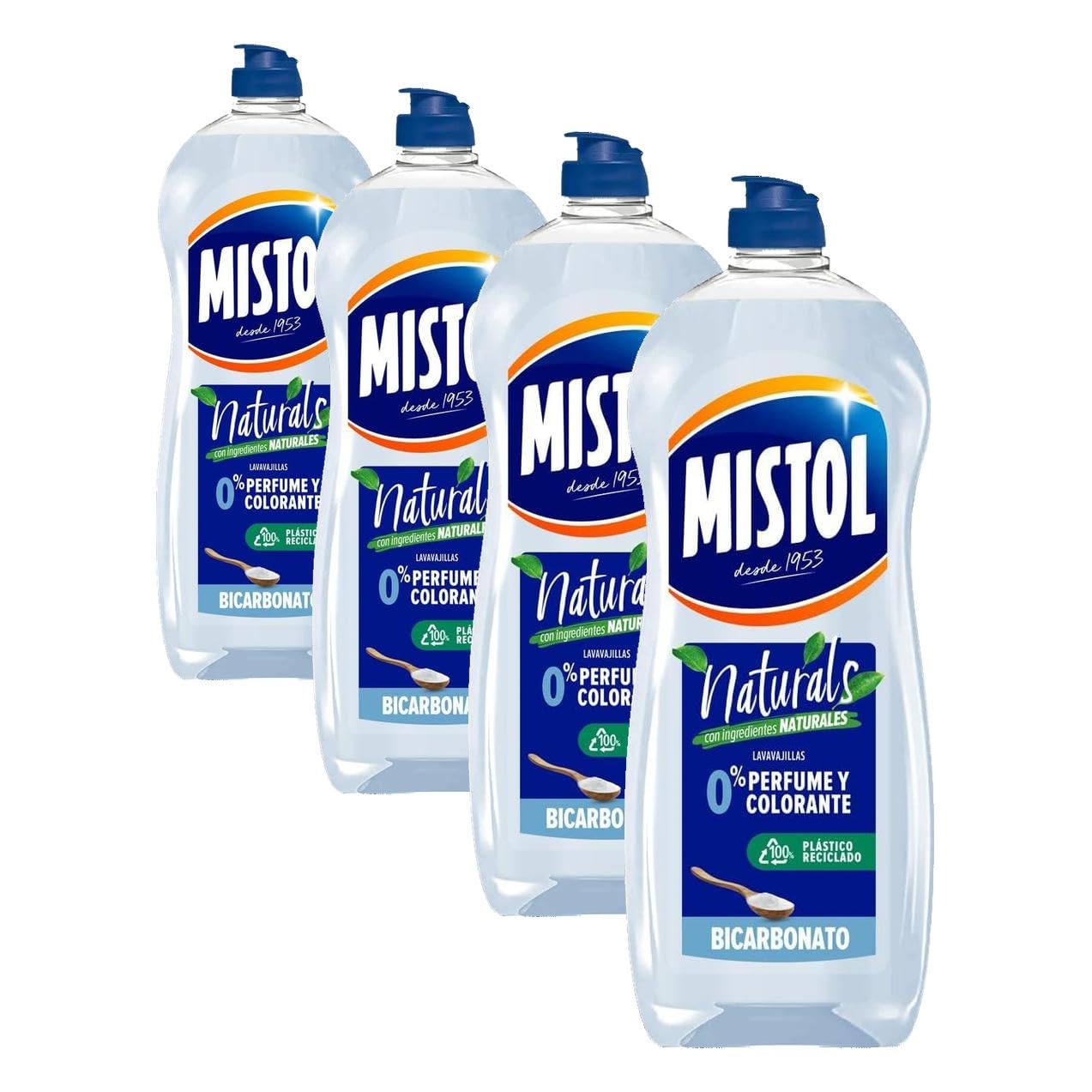 Mistol Naturals Baking Soda | Hypoallergenic Hand Dishwasher | Fragrance and Dye Free Formula | Maximum Care for Sensitive Skin and Impeccable Cleaning Efficiency |650 ml