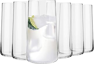 Krosno Highball Juice Water Glass | Set of 6 | 540 ml | Avant-Garde Collection | Perfect at Home, Restaurants on Holidays | Dishwasher Safe