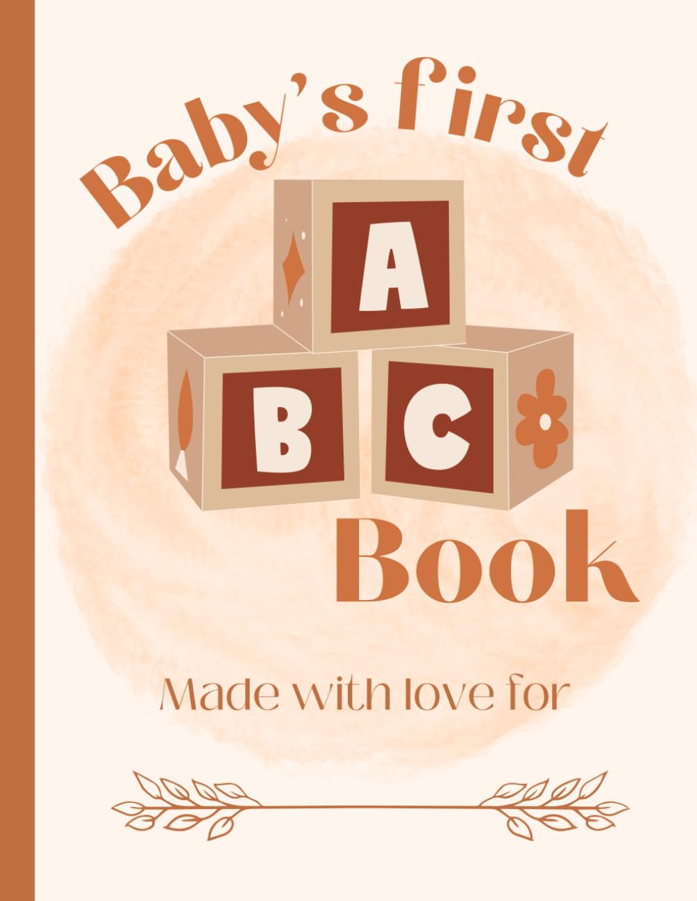 Boho Baby’s First ABC Baby Shower Guest Book Neutral Baby Shower Activity Coloring Book Alternative Guest Book